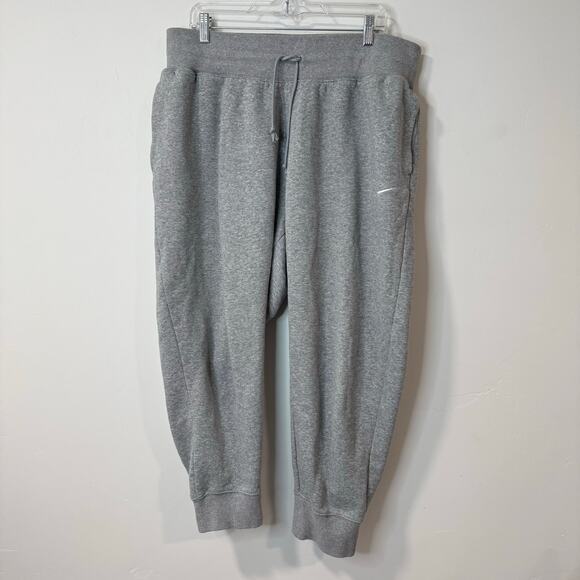 Nike Women's Plus Size Sportswear Phoenix Fleece Joggers Athleisure Grey 1X - Picture 1 of 11
